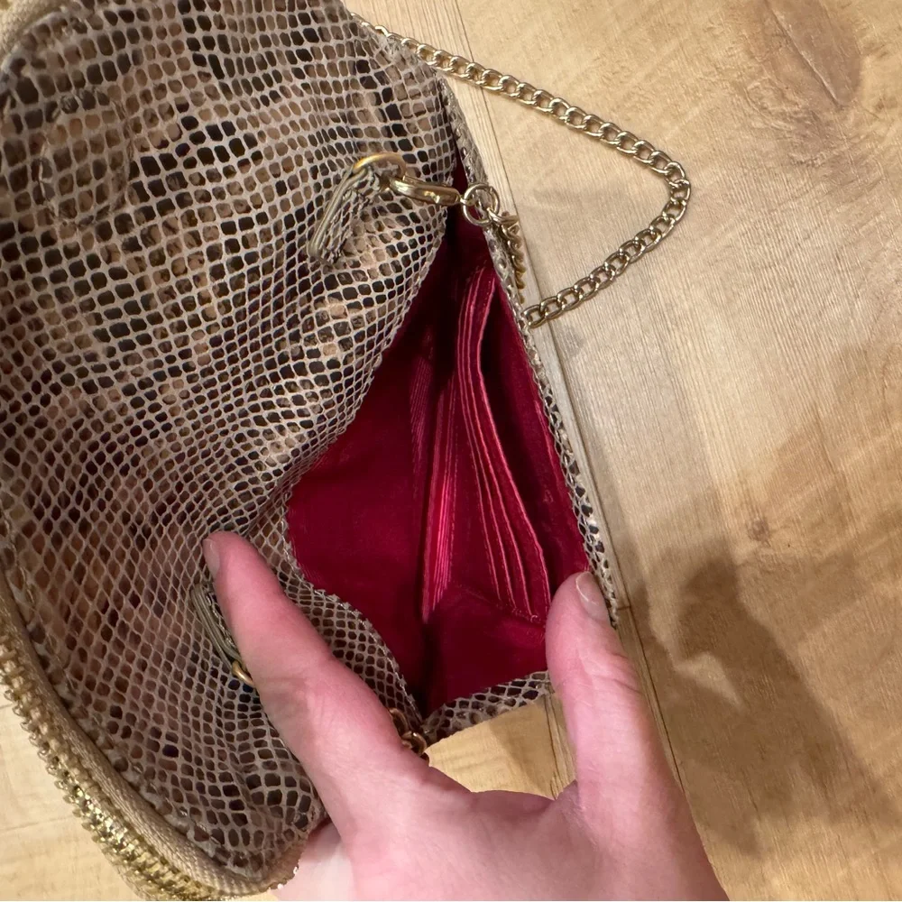 HOBO Snakeskin Mini Crossbody Purse - Picture 4 of 6
